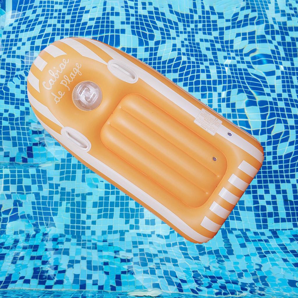 Inflatable Surfboard PVC Surf Body Board with Handles Water Fun Game Accessories for Beach Party Water Entertainment