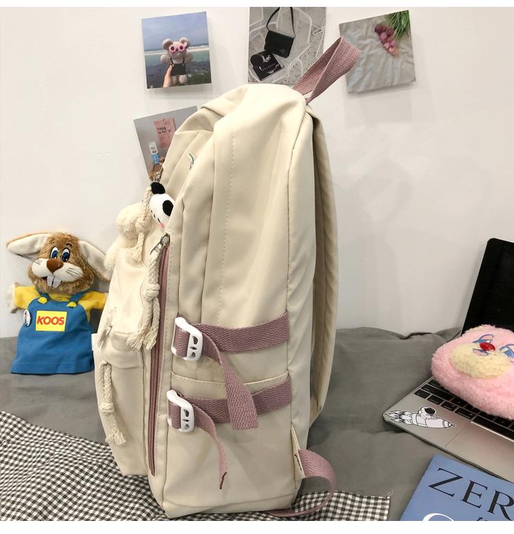 2021 Koreansk Stil Stor Kapacitet Dam Söt Ryggsäck - Idealisk för Gymnasie- och Högskolestudenter