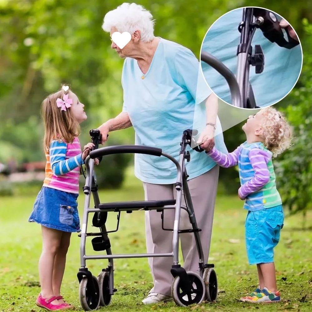 Torx M6 Hand-Tightening Bolts with Rubber Washer for Roller Walker Replacement Parts