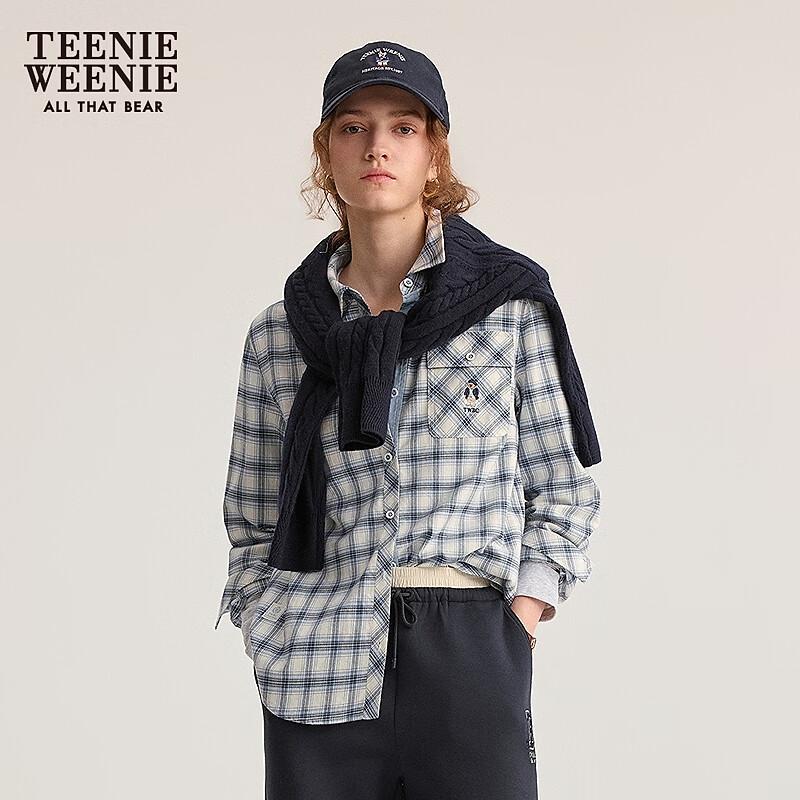 Teenie Weenie Women s Plaid College Style Shirt L