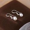 2023 New Elegant 925 Sterling Silver Pearl Stud Earrings for Women