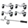 Furniture Transport Set Silver Lifter Moving Plate for Heavy Objects Bearing 400KG