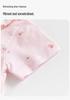 Girls' Summer Floral Cotton Romper, Short-Sleeved with Doll Collar, Size 100.