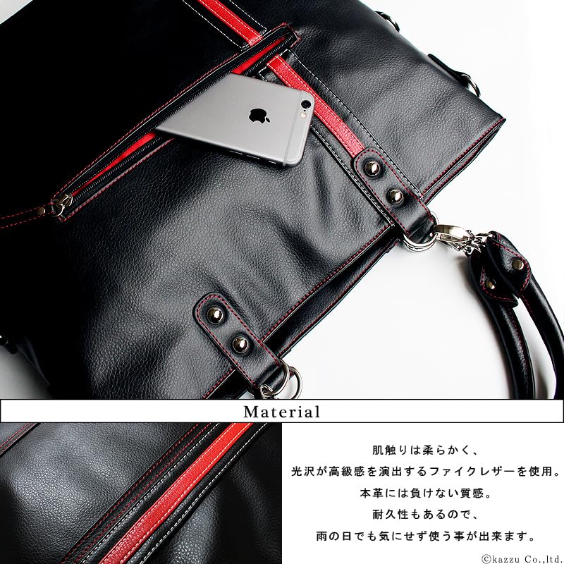 Shoulder bag 2way 3style DIABLO x & KA-880 [Black Blue]