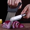 Black Onion Cutter Holder Stainless Steel Vegetables Cutting Fork  Food Preparation