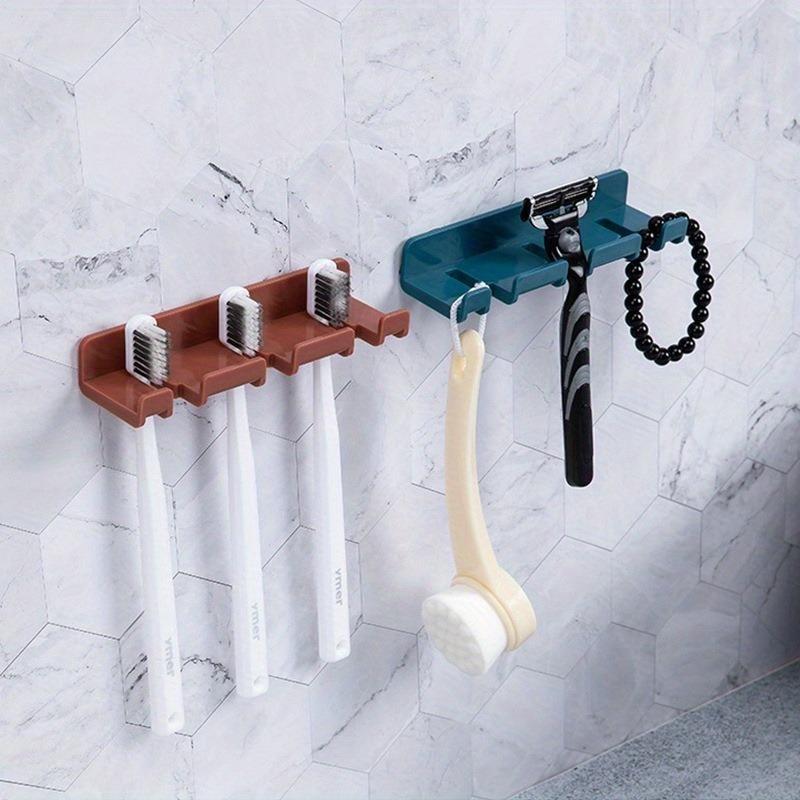 5pcs/set No Hole Punch Creative Sticky Phone Charging Bracket Home Wall Non-marking Storage Hangers Plug Hooks