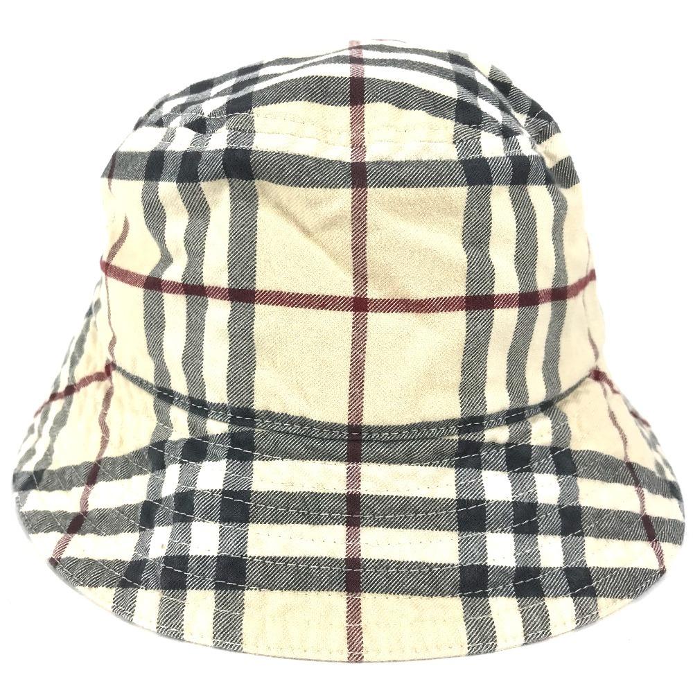 BURBERRY 8075650 check hat hat bucket hat bob hat hat cotton Beige