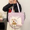 Causal Canvas Tote Bag Japanese Style Students School Bag Fashion Lolita Handbag Daily