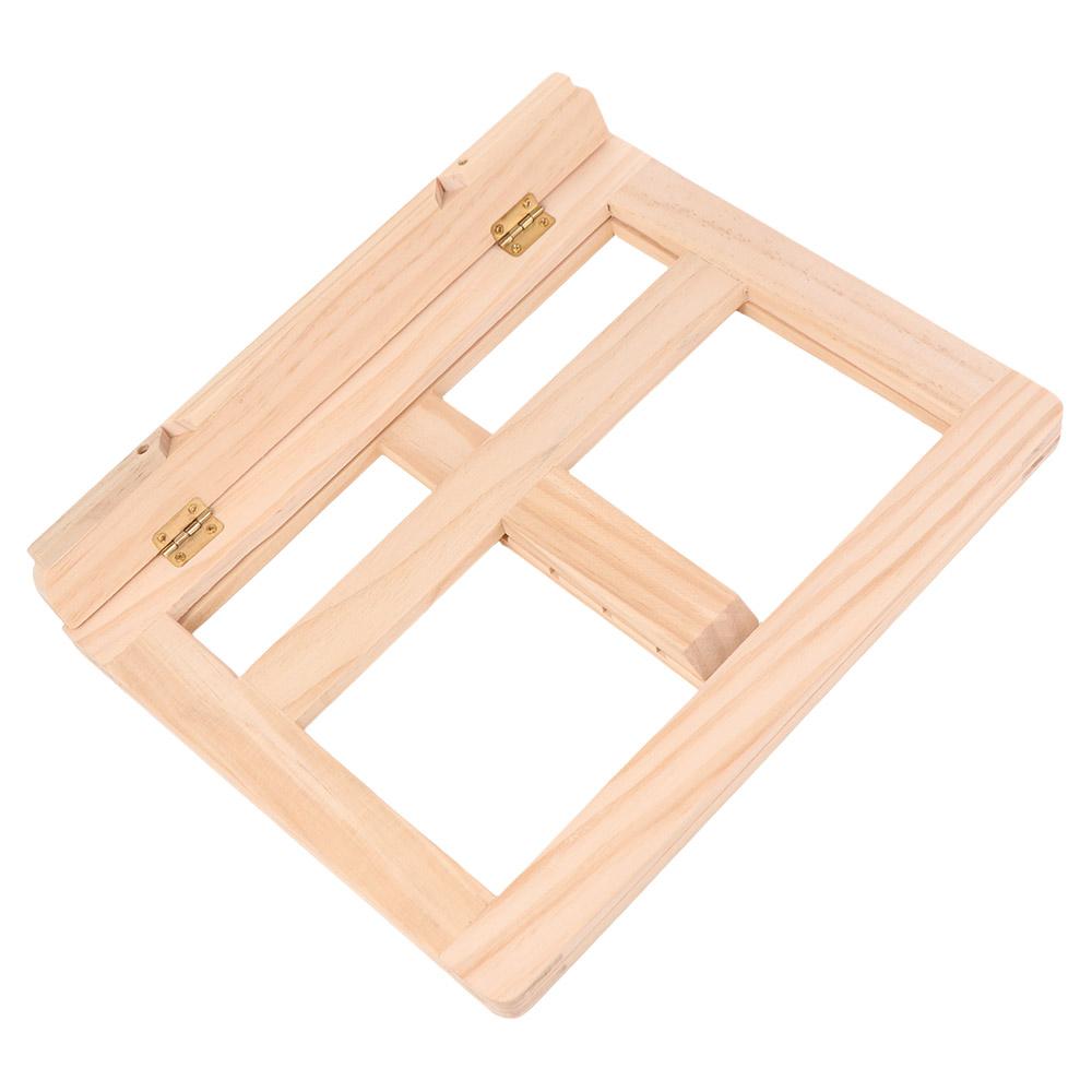 Adjustable Wood Bookends Stand Sturdy Reading Stand Laptop Stand Foldable Book Holder Home Bedroom