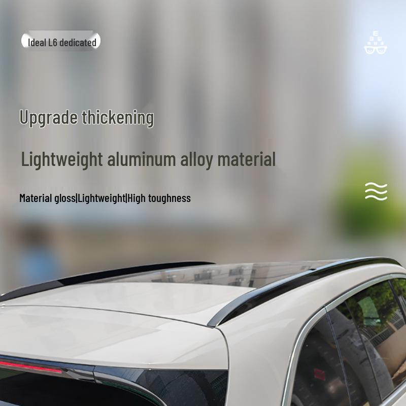 Ideal L6 Aluminum Alloy Black Roof Rack Crossbars for Car Exterior Modification