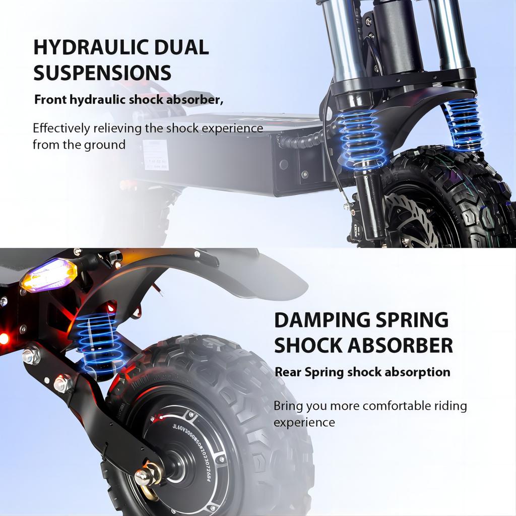 E5B electric scooter 6000W60V40AH folding fast off-road electric scooter 11 inch 85 km/h electric scooter