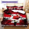 Arsenal F.C  Pattern Bedding Quilt Set Quilt Cover Pillowcase Home Decoration Birthday Gift (1 * duvet cover + 2 * pillowcase, without core)