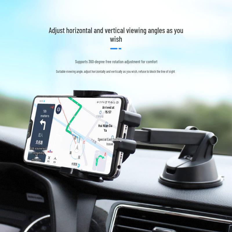 Best-Selling Gravity Sensing Car Phone Holder with Suction Cup and Telescopic Arm