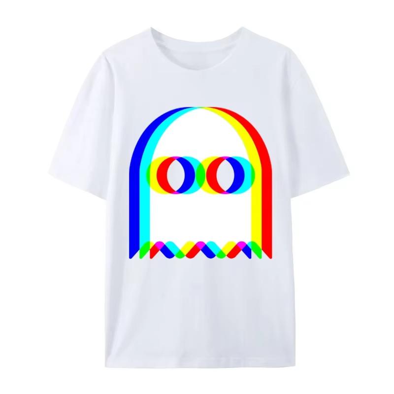 HOT SALE Halloween Cool Funny Ghost Psychedelic VaporwaveTechno Wild EDM Music New Tshirt Ladies Top Short Sleeve Tshirt