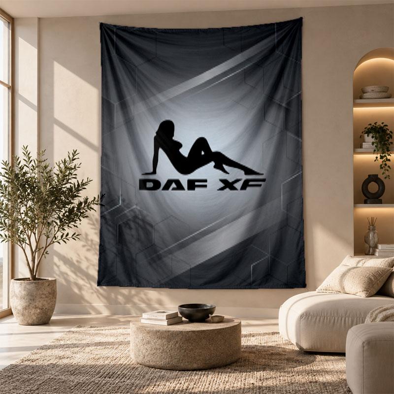 Arazzo Decorativo, Arte da Parete Stampata DAF, Appeso a Parete Leggero per Sfondo Camera da Letto