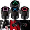 4-20 PCS Universal Car Wheel Tire Valve Caps for Game Button Symbol Sticker Tire Valve Plug Tyre Stem Air Cover Auto Car Styling