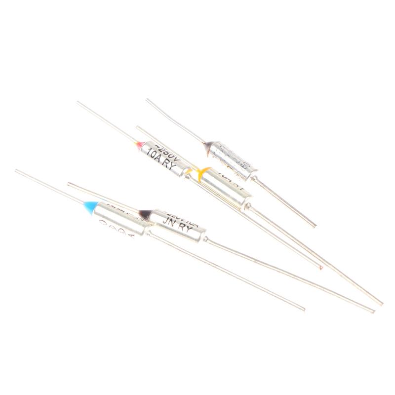10PCS Metal Thermal Fuse 10A 15A 250V Temperature 142° 150° 172° 185° 216Fahrenheitor Electric Rice Cooker