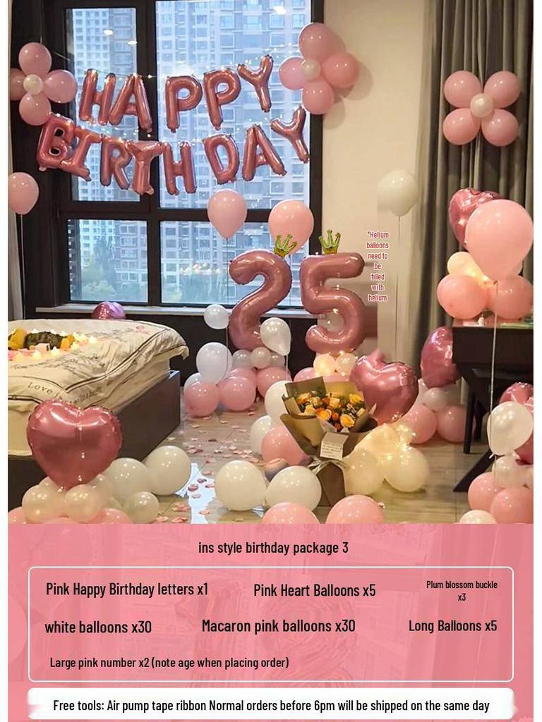 18th Birthday Party Decorations: Balloons & Background Wall Props for Boys & Girls