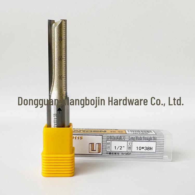 Yaden Doppelkantiges Wolframstahl-Gerades Messer für Holzbearbeitung und Trimmen