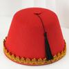 Sombrero turco de fieltro estilo étnico para hombre y mujer corona con flecos dorados tejido retro exótico sombrero diario