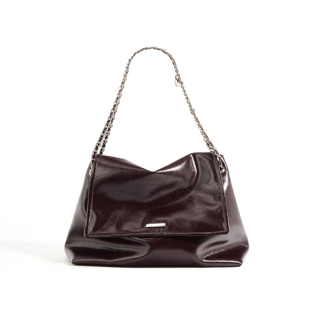 Niche Design Chain Bag New Shoulder Tote Bag Women's Cowhide Large-capacity Commuter Messenger Bag