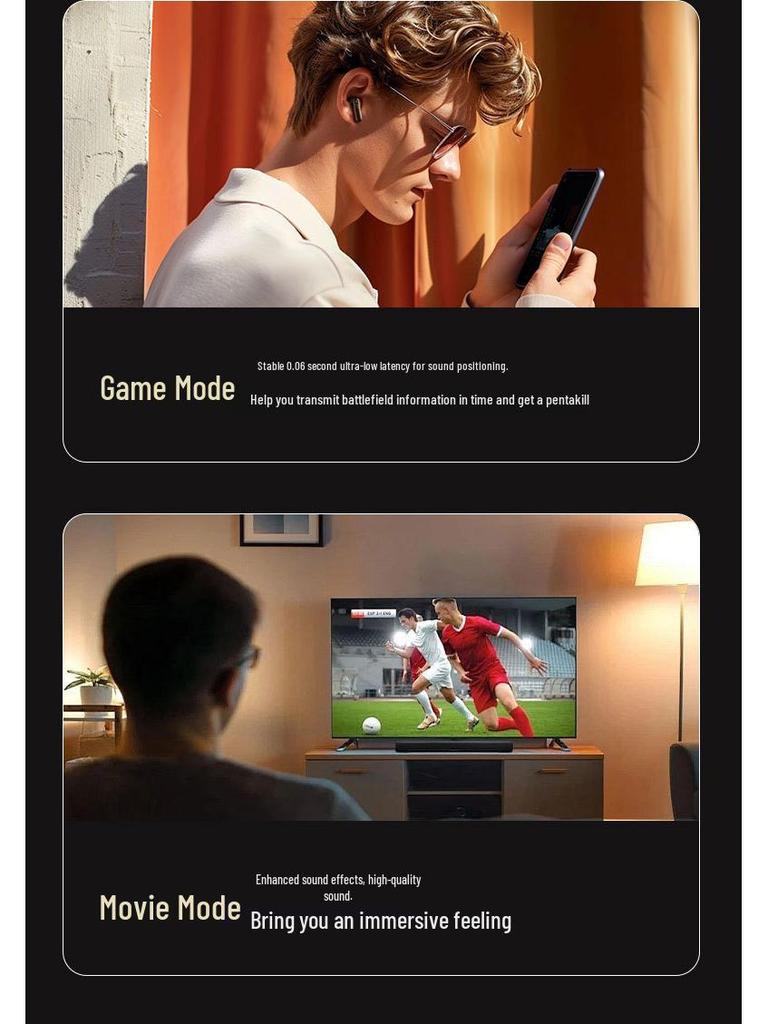 AI-Powered ANC+ENC Smart In-Ear Headphones with LCD Display