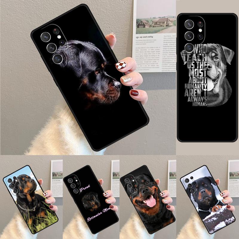 Rottweiler Dog soft TPU Phone Case For Samsung Galaxy note 10 pro S26 S25 S24 S23 S22 Ultra Plus S21 FE S20 Shockproof Cover