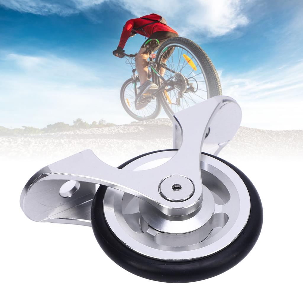 Bike Mudguard Bring sy Wheel Lightweight Aluminum Alloy Bike Mudguard Push Wheel for Folding Bike