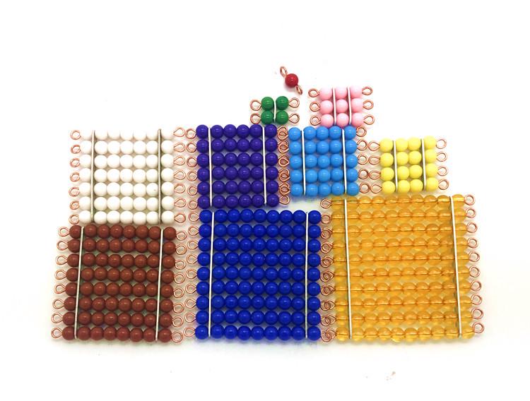 Montessori Colored Beads: Educational Toys for Infants and Toddlers