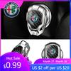 For Alfa Romeo 2026 Hot Sticker Car Switches Button Engine Start Stop Metal Protective Ring Cover For Alfa Romeo Giulia Stelvio