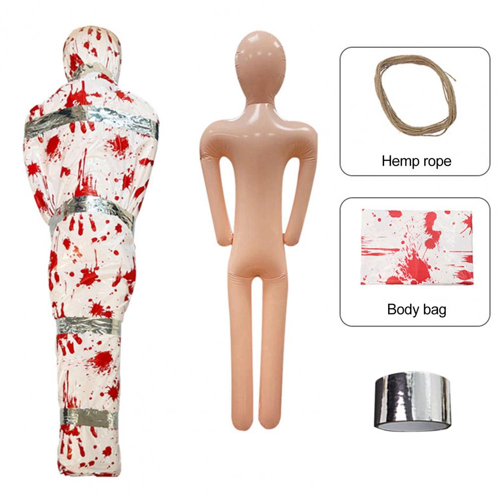 Halloween Corpse Prop Halloween Yard Decoration Ideas Halloween Hanging Corpse Decor 60 Inch Fake Dead Body Props for Haunted