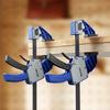 VEVOR Bar Clamps for Woodworking, 2-Pack 60.96 Cm One-Handed Clamp/Spreader, Quick-Grip F-Clamp with 154 Kg Load Limit