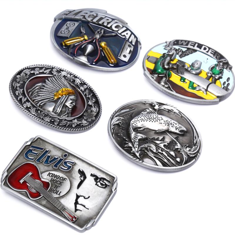 Guitars The King of Rock and Roll Elvis Men/'s Belt Buckle Suitable Wide BeltLDJQ