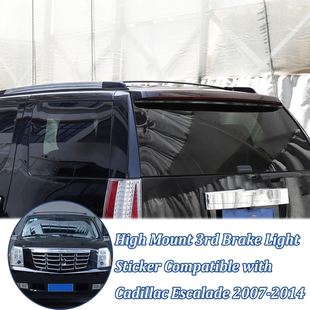 High Mount 3rd Brake Light Tint Film Compatible with Cadillac Escalade 2007-2014,PVC Waterproof Car Third Brake Light Decal Trim Protection Exterior