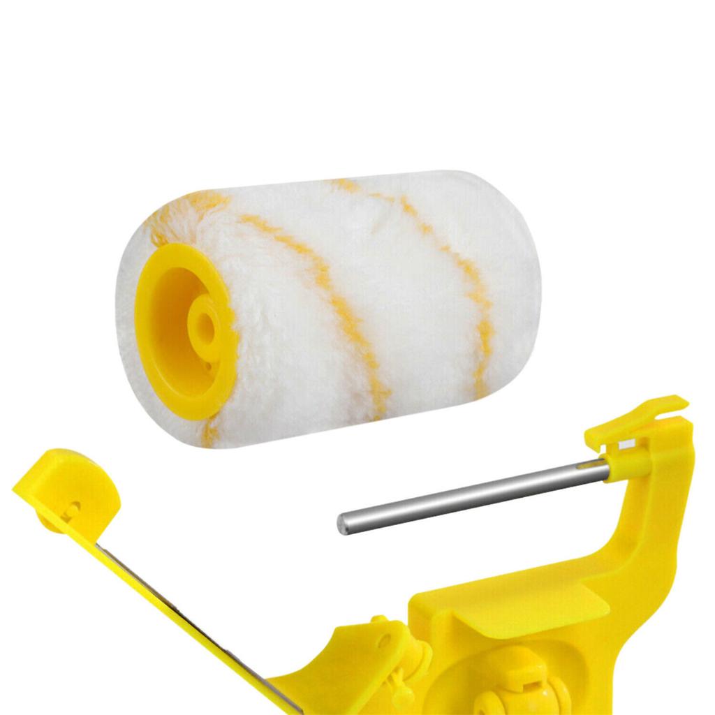 Clean-cut Paint Edger Roller Brush With Rotation Handle Multifunctional Removable Safety Tool For Wall Ceiling