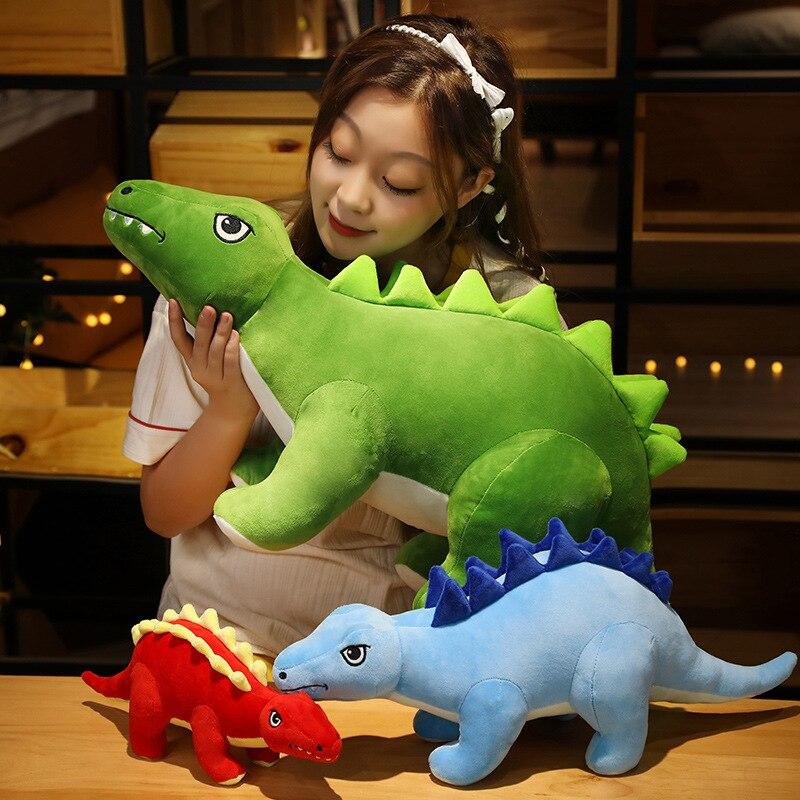 Simulation Stegosaurus Plush Toys Lovely Dinosaur Dolls Pillow Creative Stuffed Soft Kids Boys Birthday Decor Gifts