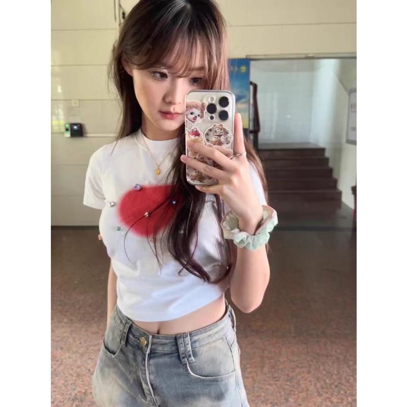 Women's High Waist Distressed Denim Shorts - Summer A-Line Slimming Style