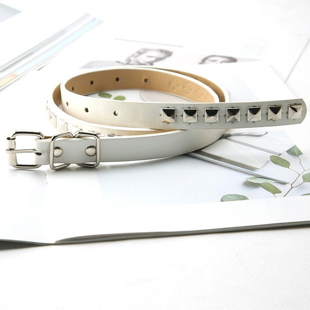 Decoration Belt Accessories For Men Gothic Women Waistband PU Leather Waist Strap Rivet Waist Belts