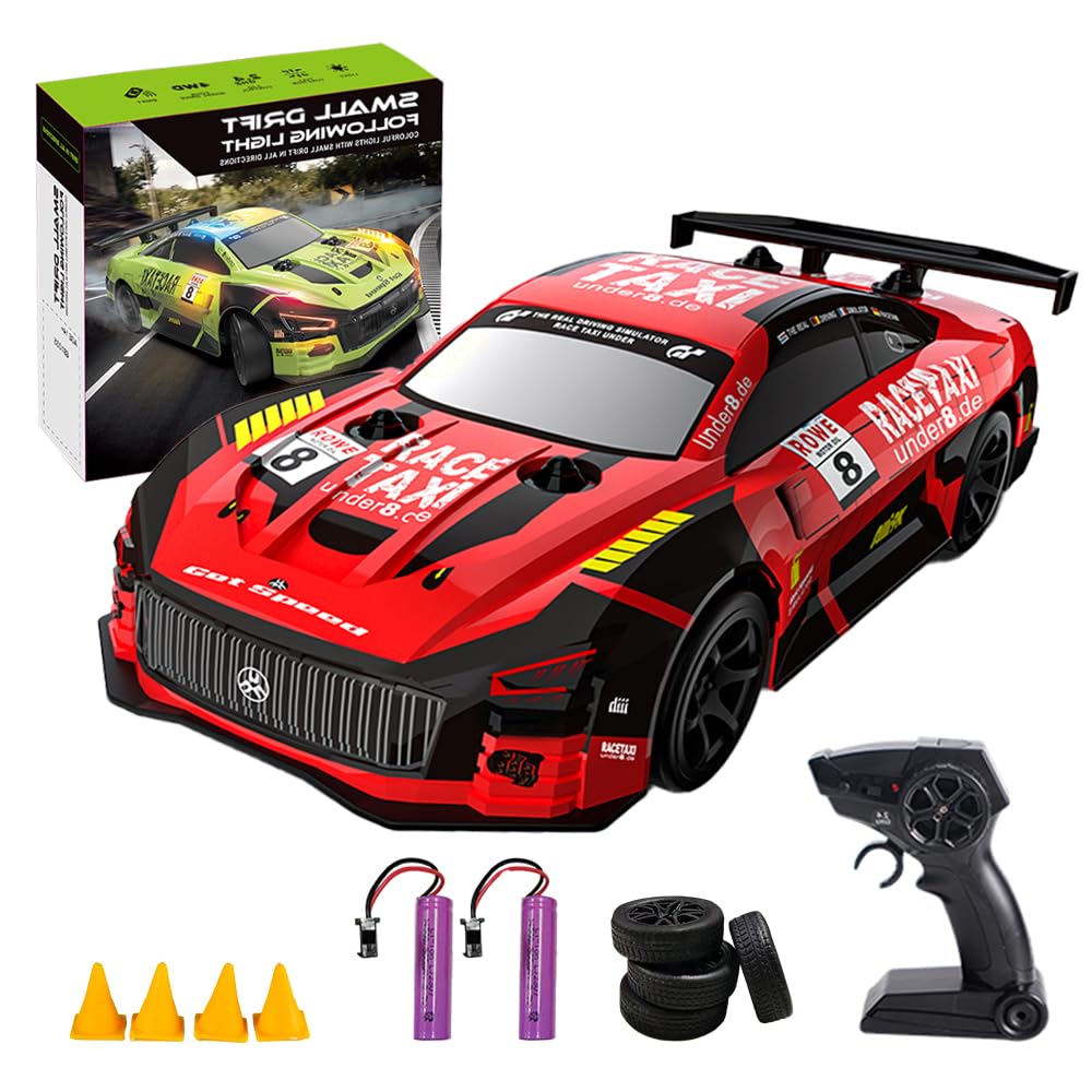 Ritaosan RC Car for Racing Drift Radio Rainbow Includes 2 Rechargeable Minutes of Operation Technically Boys and Birthday Christmas Celebration Gift