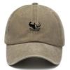 Bodybuilding Vintage Washed Cotton Baseball Cap Adjustable Distressed Trucker Hat for Unisex Gym Workout Cotton Cap Breathable Hats