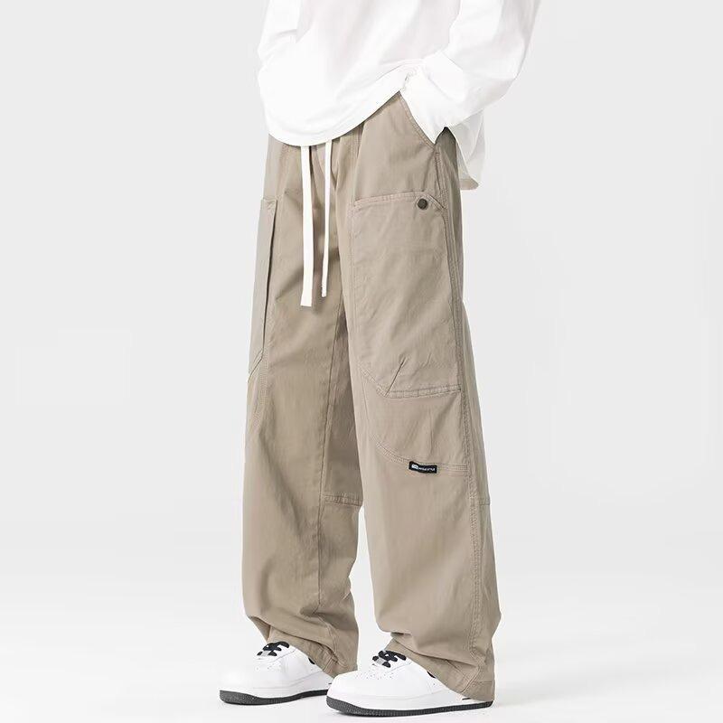 American New Loose Casual Pants Men's Trend Versatile Pants Autumn Fall Feeling Wide Leg Mopping Trousers