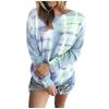 Women's Casual  Contrast Color Long Sleeve Top Pullover Sweatshir