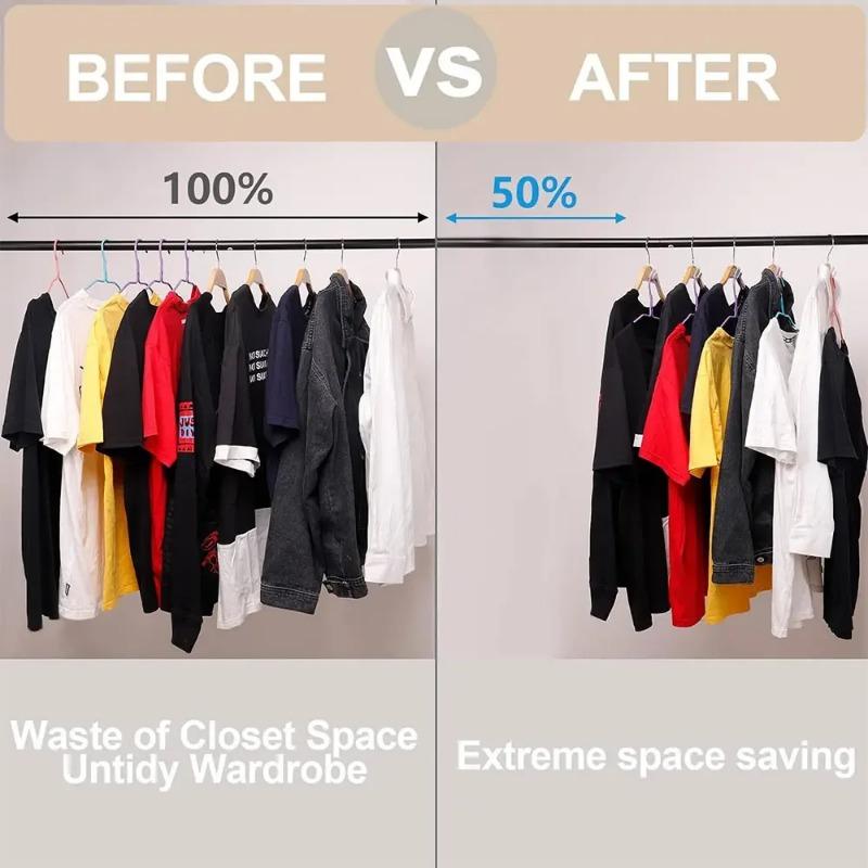 Mini Hanger for Wardrobe Connector Hangers Save Wardrobe Space Hook Up Cascading Plastic Coat Organizer Clothing Storage Home