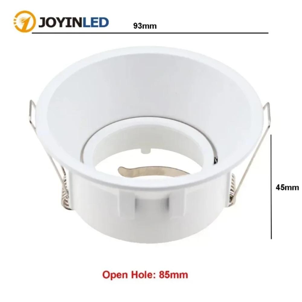 JOYINLED 10PCS High Quality Spotlight LED Adjustable Recessed Commercial Aluminum Rotatable Downlight Open Hole 85mm and H45mm