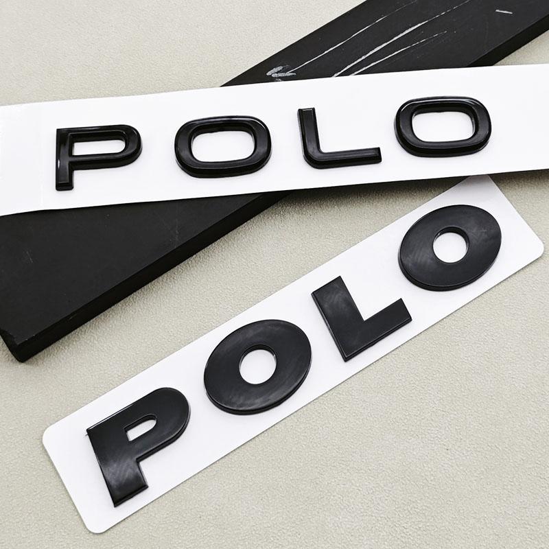 2026 Hot For Volkswagen VW 3D ABS Logo Polo Letters Badge Car Rear Trunk Emblem Sticker for Volkswagen VW Polo 4 5 6R 6C 6N 9N M