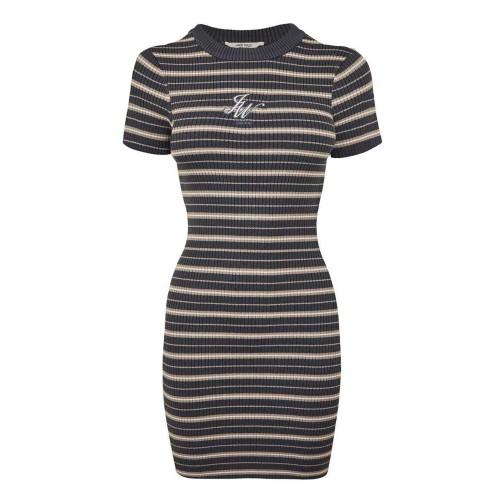 Jack Wills Womens/Ladies Striped Ribbed Bodycon Dress