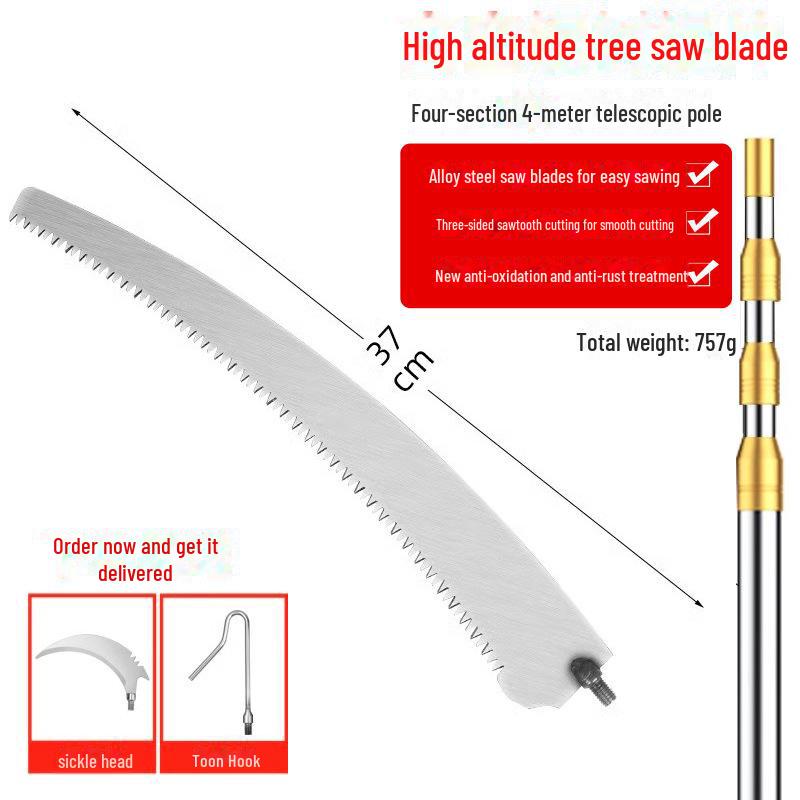 Teleskopische Astsäge für hohe Reichweite: Multifunktionales Outdoor-Werkzeug zum Schneiden von Bäumen und Ästen