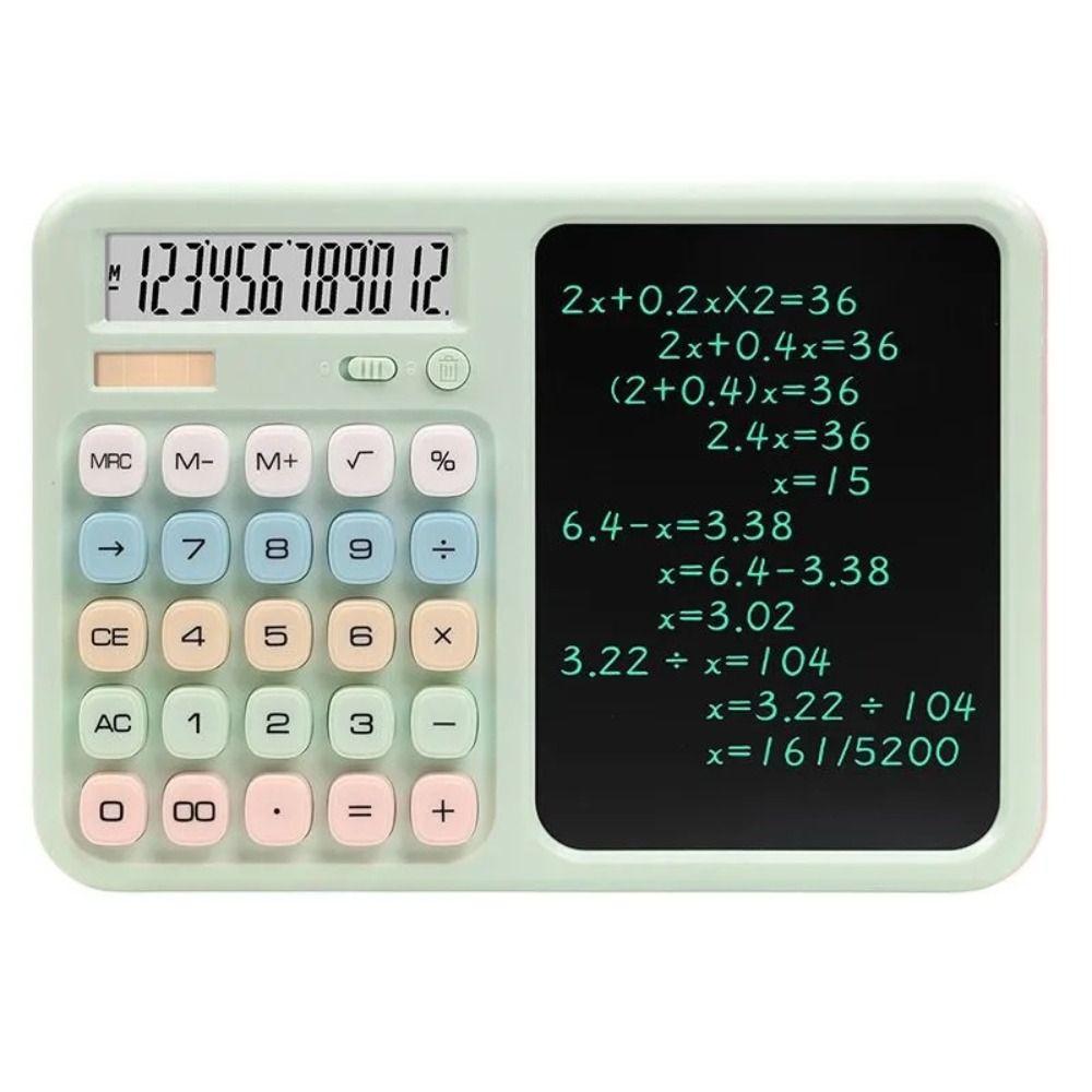 Dual Powered Writing Tablet Calculator 12 Digit Display Scientific Calculator  Student