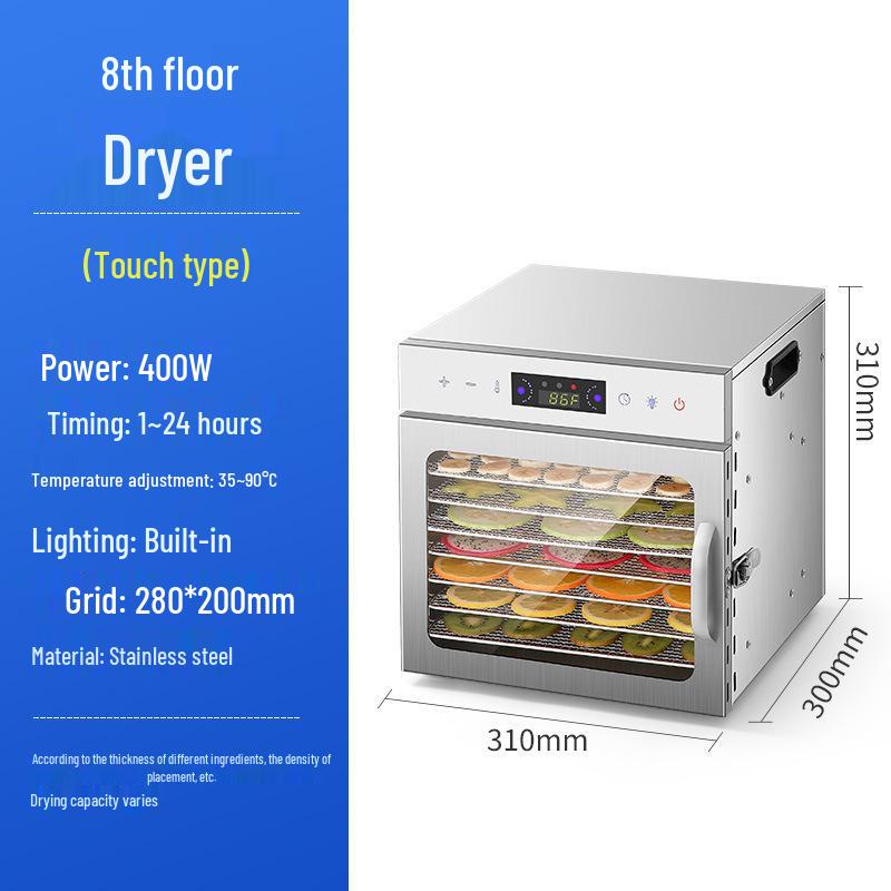Compact Smart Dehydrator for Vegetables, Fruits, Meat, and Herbs: Multi-functional Household & Commercial Food Dryer