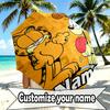 Personalisierter Garfield-Druckschirm mit individuellem Namen, Automatisches Öffnen und Schließen, Stabiler 8-Rippen-Rahmen, Für Pendeln, Camping, Wandern, Geburtstagsgeschenk